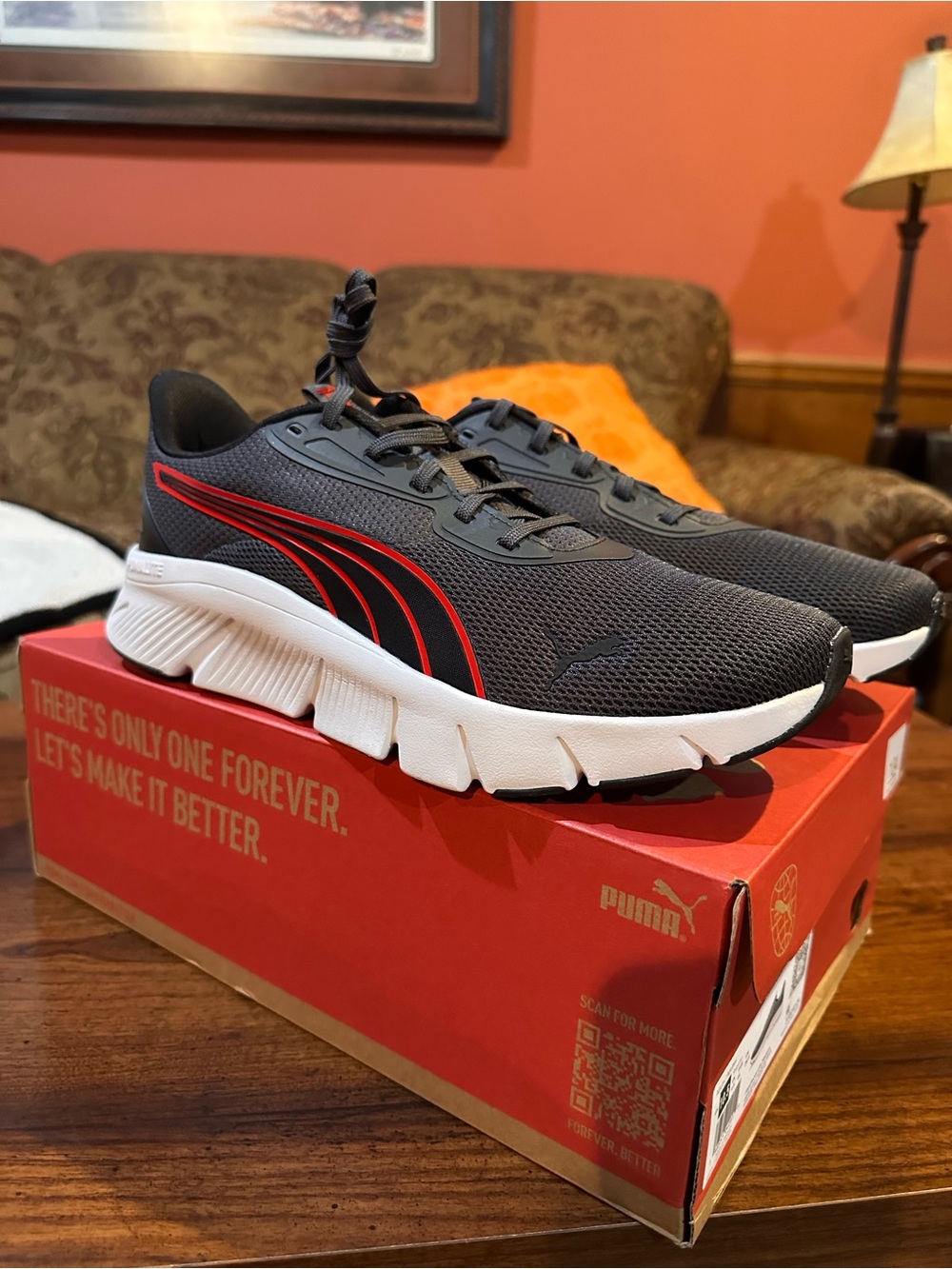 Puma Men’s FlexFocus Lite Modern Dusky Gray Athletic Shoe